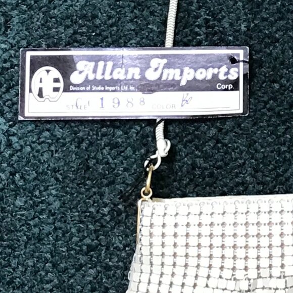 Vintage Mesh Evening Bag Clutch Purse Metal Party Handbag - NWT - Picture 6 of 7